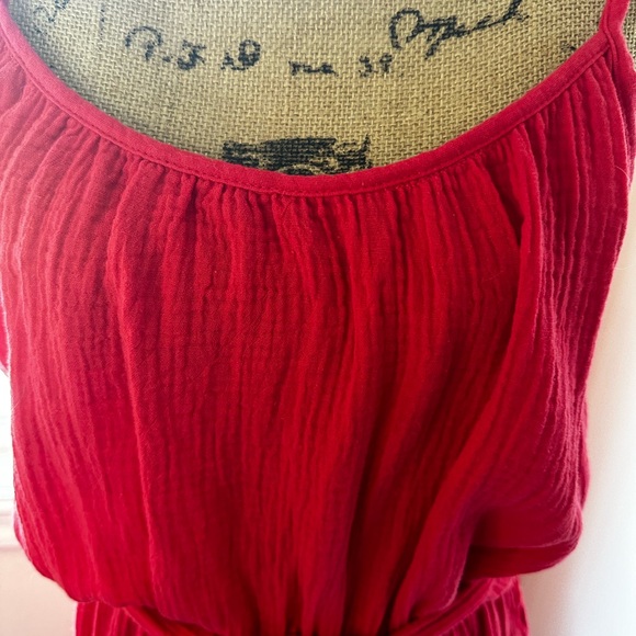 Nordstrom Socialite Belted Midi Summer Dress With Pockets. Size Large. NWT. - Picture 4 of 11